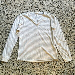 Marine Layer Men’s Striped Cotton Long Sleeve Tee Shirt Size S